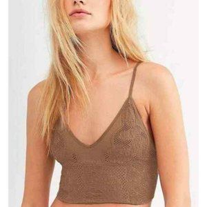 Free People Candy seamless bra NWT Size M/L Sand